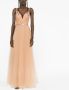 Elisabetta Franchi Tulen jurk Beige - Thumbnail 3