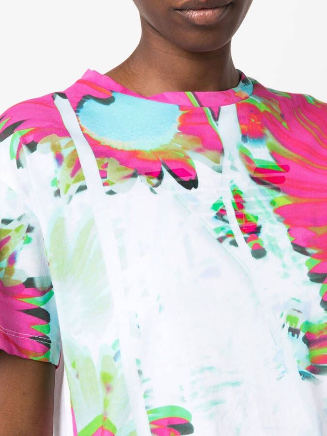 Emporio Armani Blouse met bloemenprint Roze