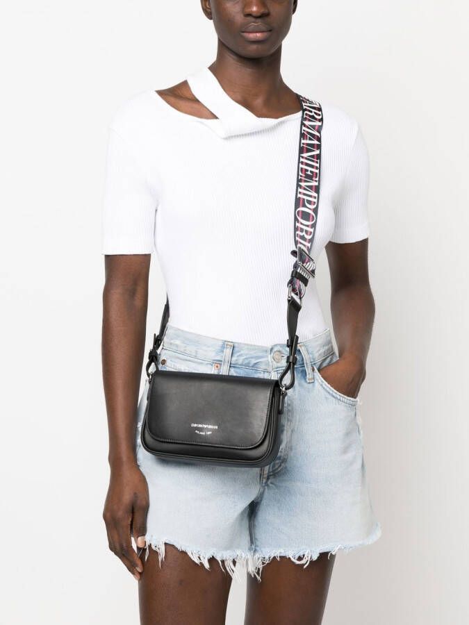 Emporio Armani Ari kleine crossbodytas Zwart