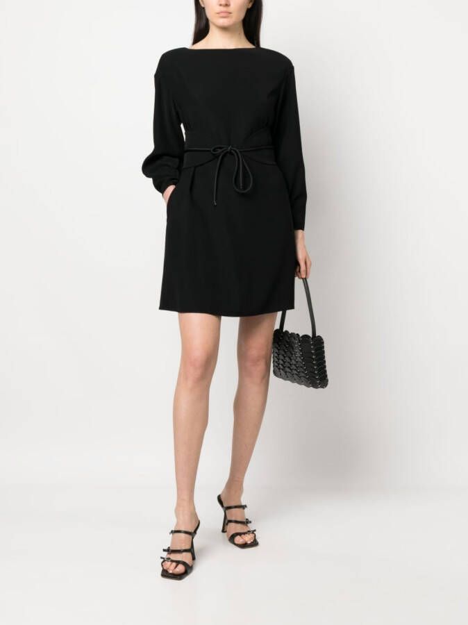 Emporio Armani Midi-jurk met ceintuur Zwart