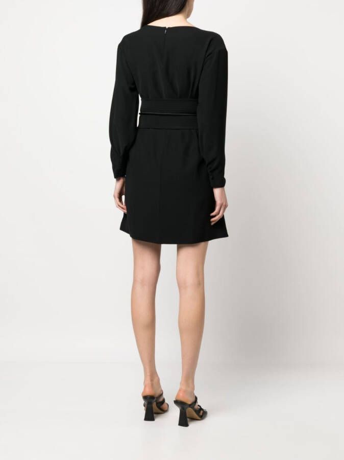 Emporio Armani Midi-jurk met ceintuur Zwart