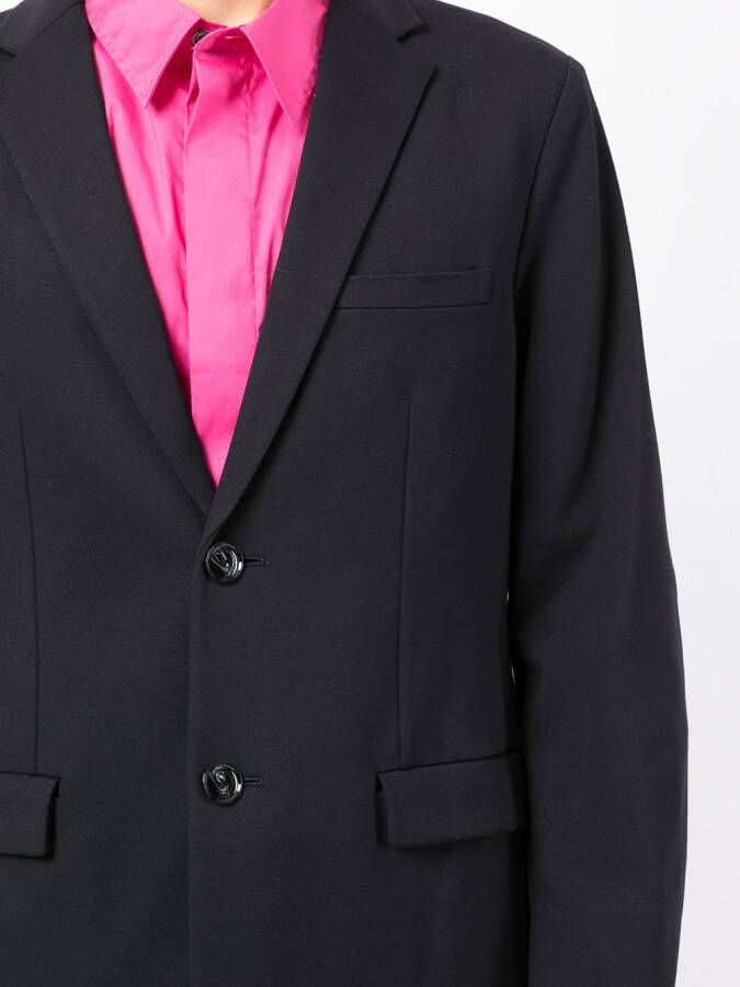 Emporio Armani Blazer met enkele rij knopen Blauw