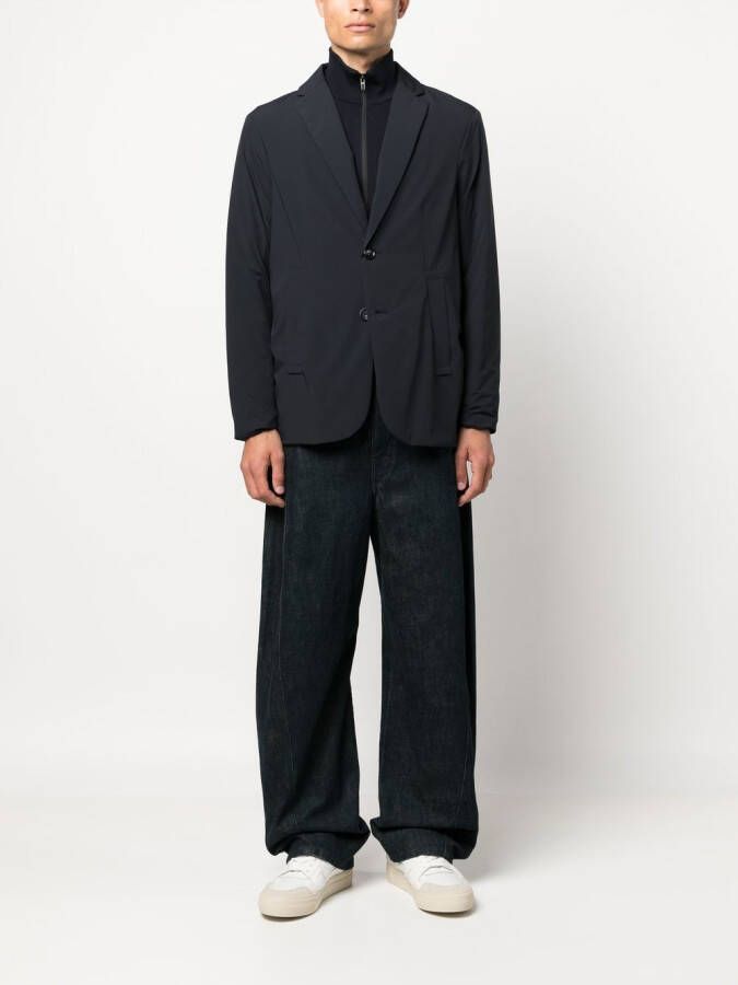 Emporio Armani Blazer met enkele rij knopen Zwart