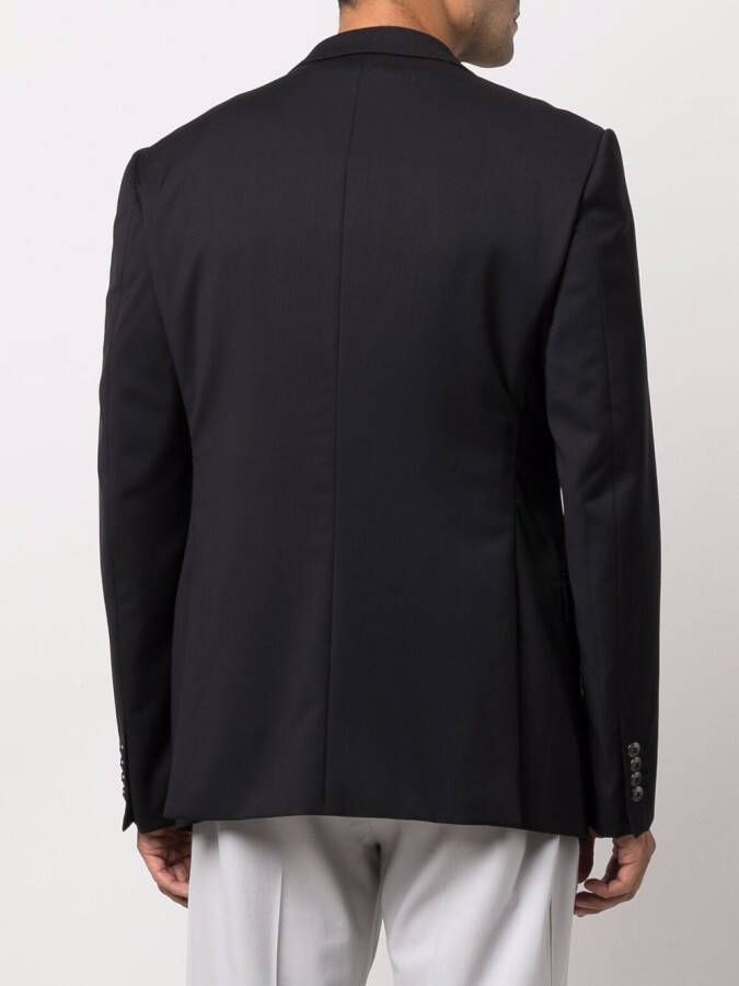 Emporio Armani Blazer met enkele rij knopen Zwart