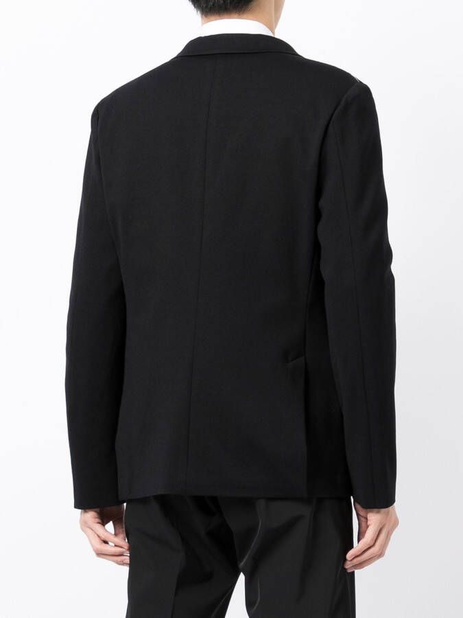 Emporio Armani Blazer met enkele rij knopen Zwart