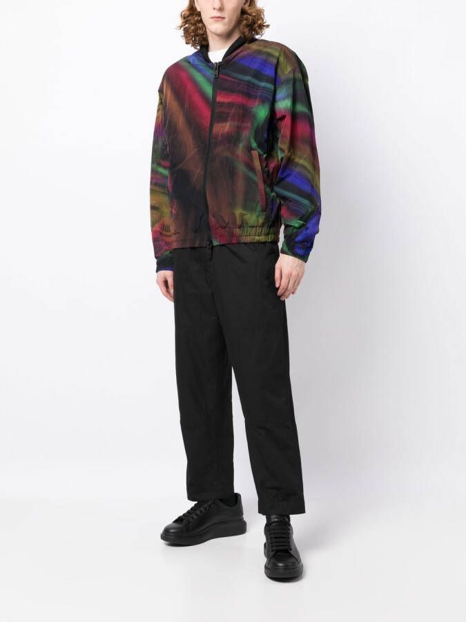 Emporio Armani Bomberjack met abstracte print Veelkleurig