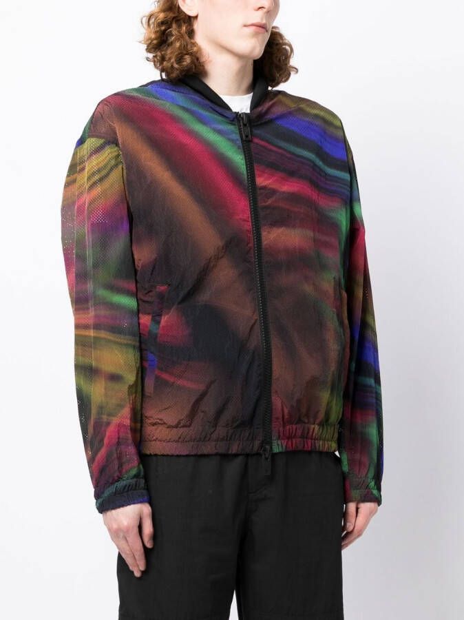Emporio Armani Bomberjack met abstracte print Veelkleurig
