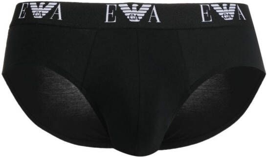 Emporio Armani Boxershorts met logoband Zwart