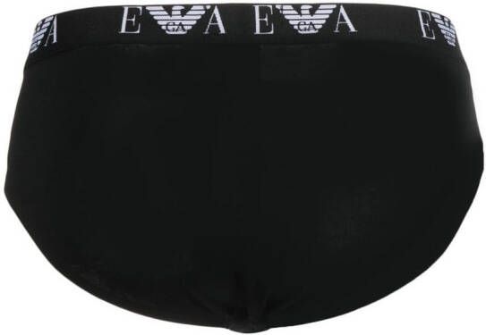 Emporio Armani Boxershorts met logoband Zwart