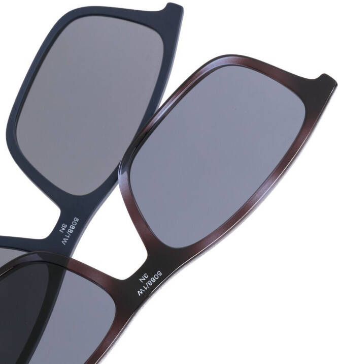 Emporio Armani Bril met rechthoekig montuur Blauw