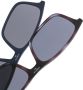 Emporio Armani Bril met rechthoekig montuur Blauw - Thumbnail 3