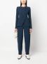 Emporio Armani Broek met chevron patroon Blauw - Thumbnail 2