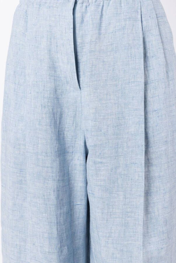 Emporio Armani Broek met elastische taille Blauw