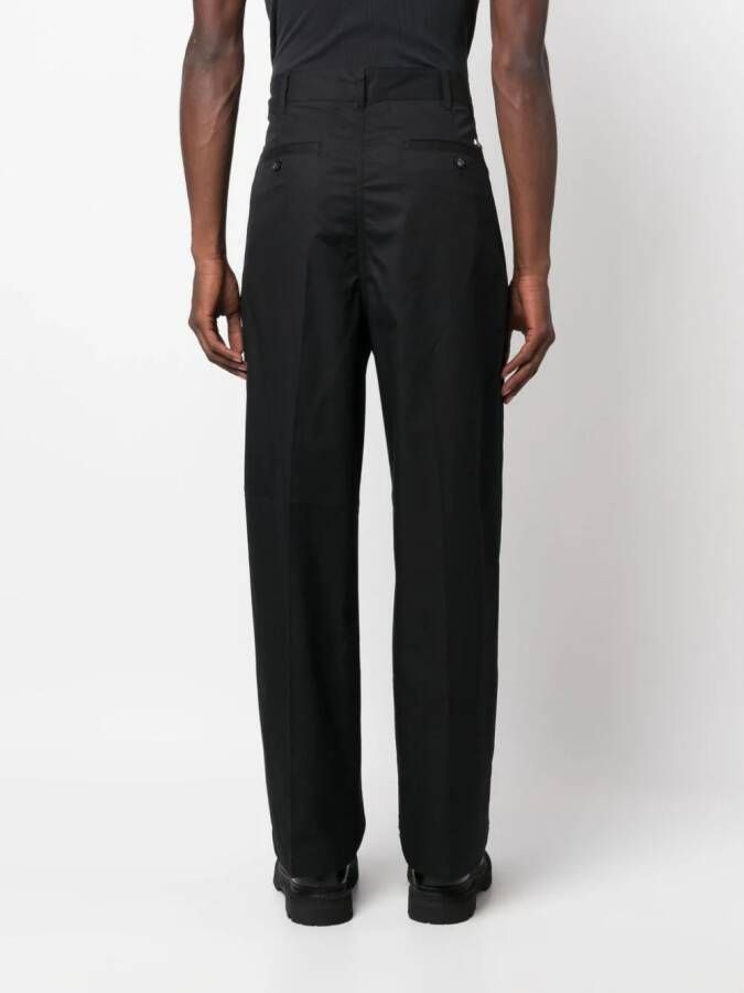 Emporio Armani Broek met geplooid detail Zwart