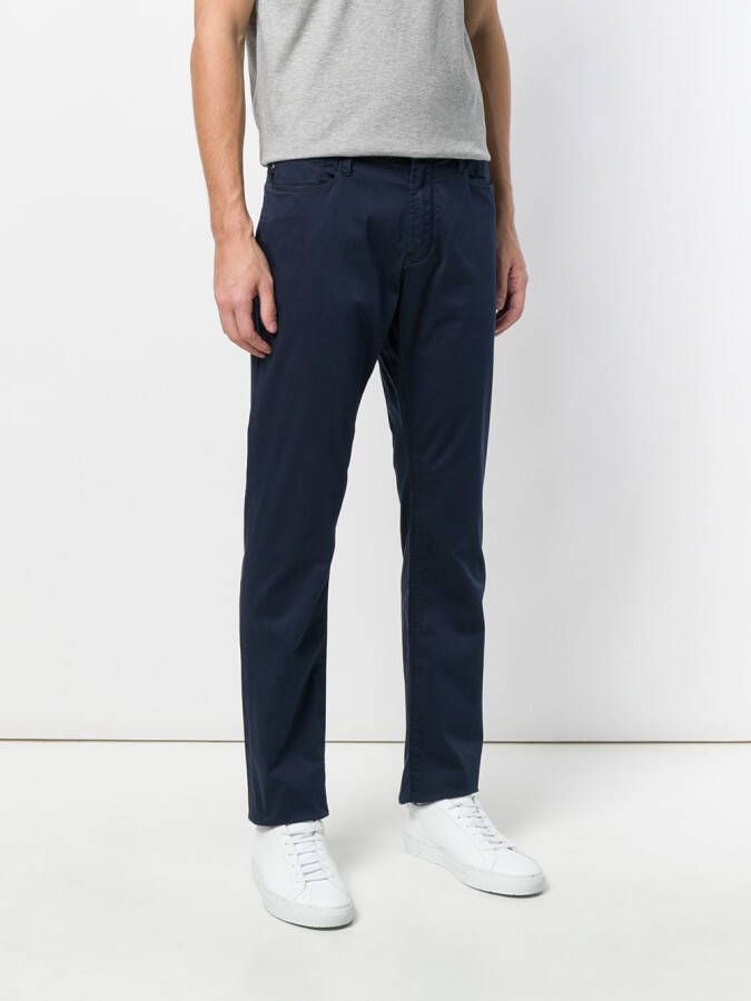 Emporio Armani straight-leg trousers Blauw