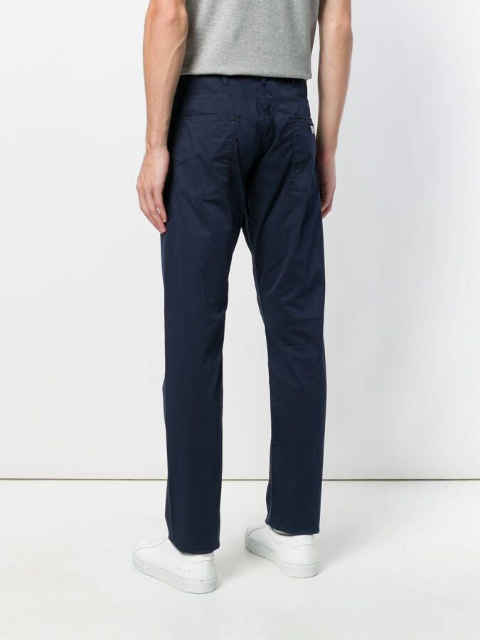 Emporio Armani straight-leg trousers Blauw
