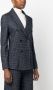 Emporio Armani Geruite blazer Blauw - Thumbnail 3