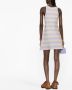 Emporio Armani Mini-jurk met jacquard Paars - Thumbnail 4