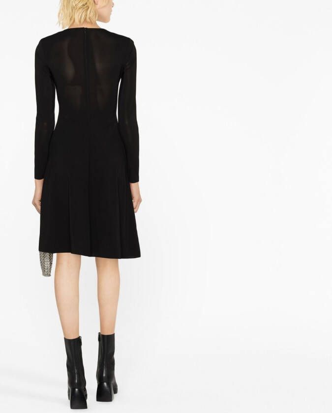 Emporio Armani Mini-jurk verfraaid met kristallen Zwart