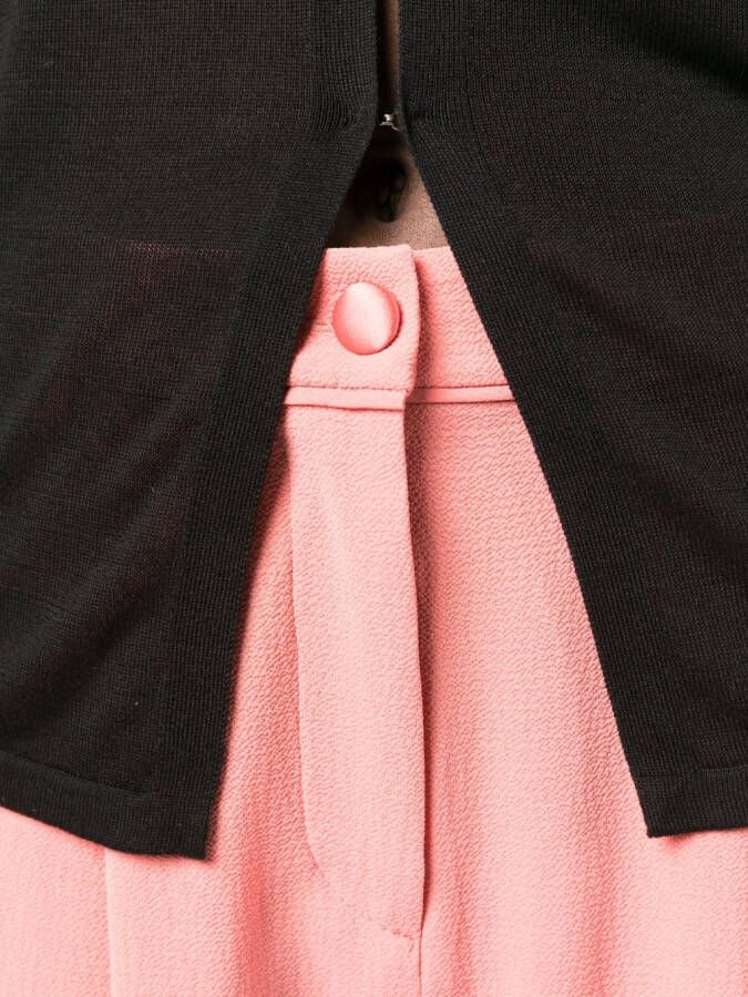 Emporio Armani High waist broek Roze