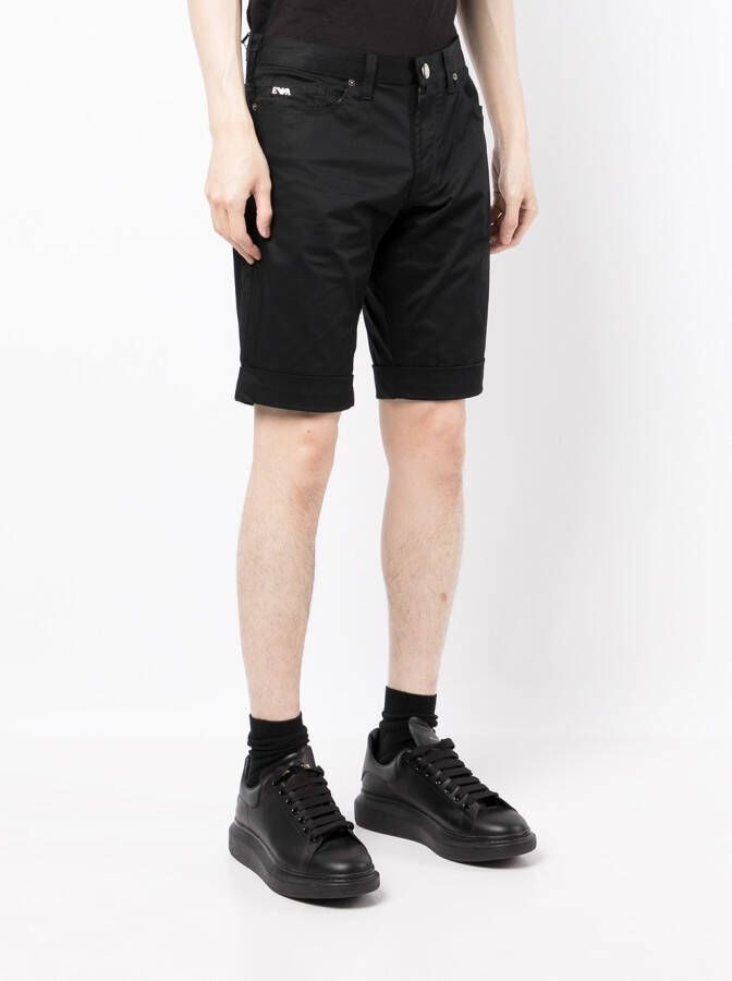 Emporio Armani Lustrous Comfort boardshorts Zwart