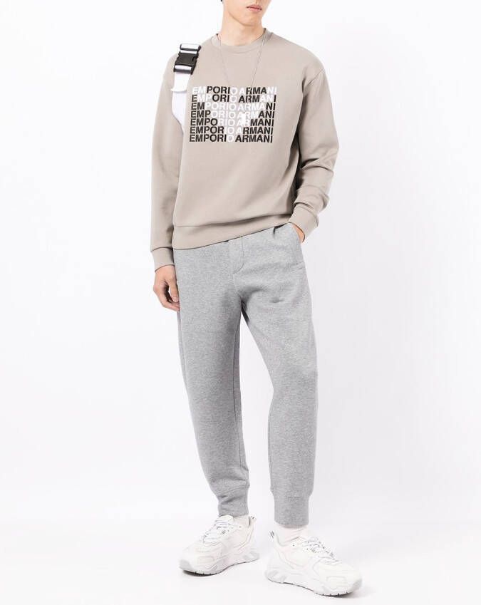 Emporio Armani Elastische trainingsbroek Grijs