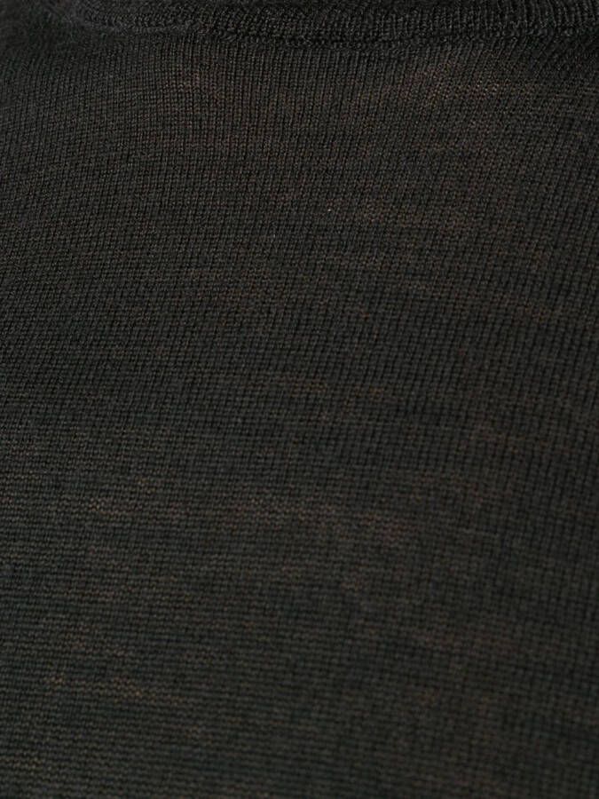 Emporio Armani Fijngebreide coltrui Zwart