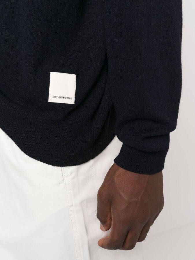 Emporio Armani Fijngebreide trui Blauw