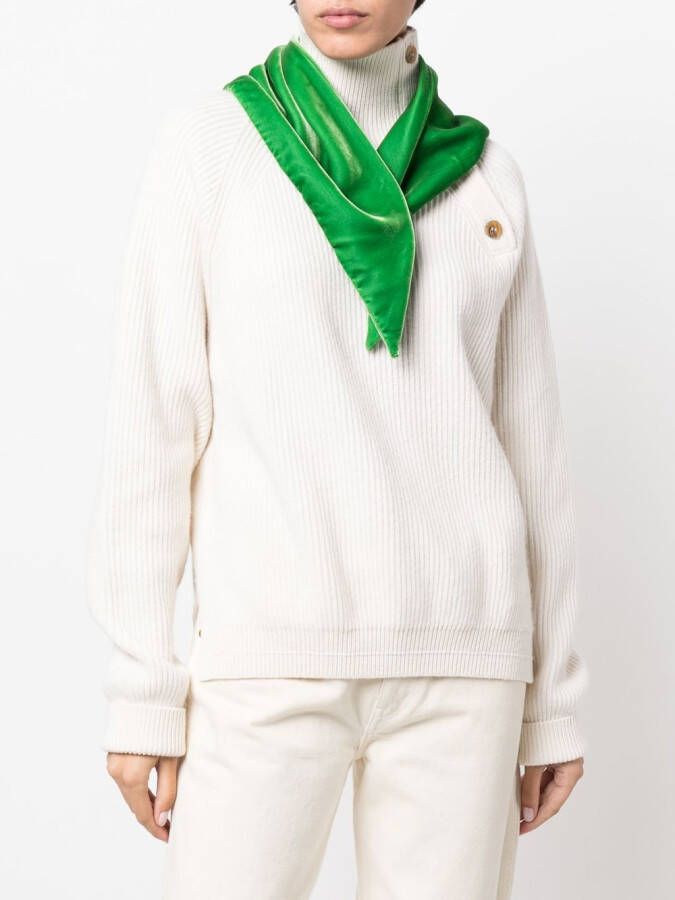 Emporio Armani Fluwelen sjaal Groen
