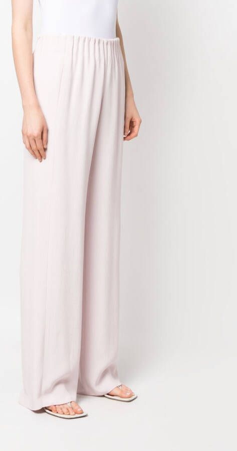Emporio Armani Broek met wijde pijpen Roze