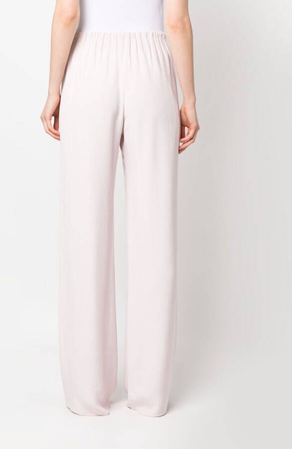 Emporio Armani Broek met wijde pijpen Roze