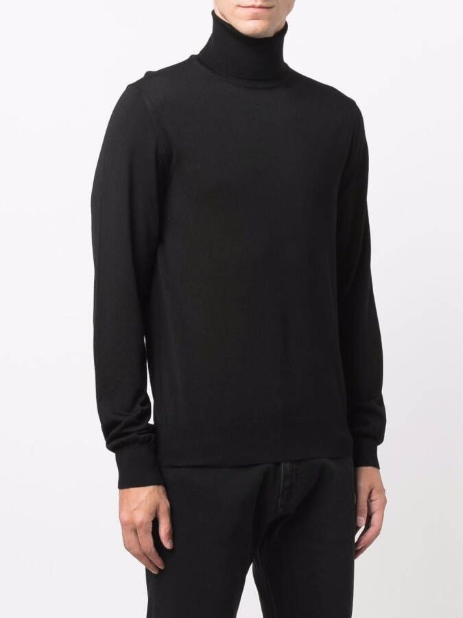 Emporio Armani Gebreide coltrui Zwart