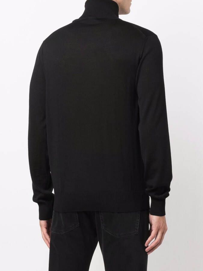 Emporio Armani Gebreide coltrui Zwart