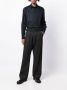 Emporio Armani geometric-print long-sleeve shirt Blauw - Thumbnail 2