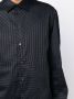 Emporio Armani geometric-print long-sleeve shirt Blauw - Thumbnail 5