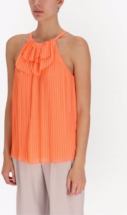 Emporio Armani Geplooide blouse Oranje