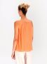 Emporio Armani Geplooide blouse Oranje - Thumbnail 4