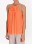 Emporio Armani Geplooide blouse Oranje - Thumbnail 5
