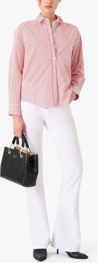 Emporio Armani Gestreepte blouse Wit