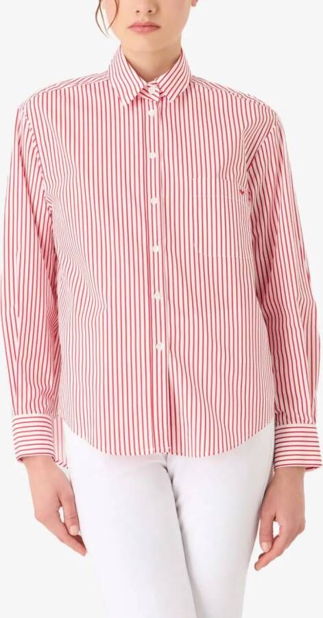 Emporio Armani Gestreepte blouse Wit
