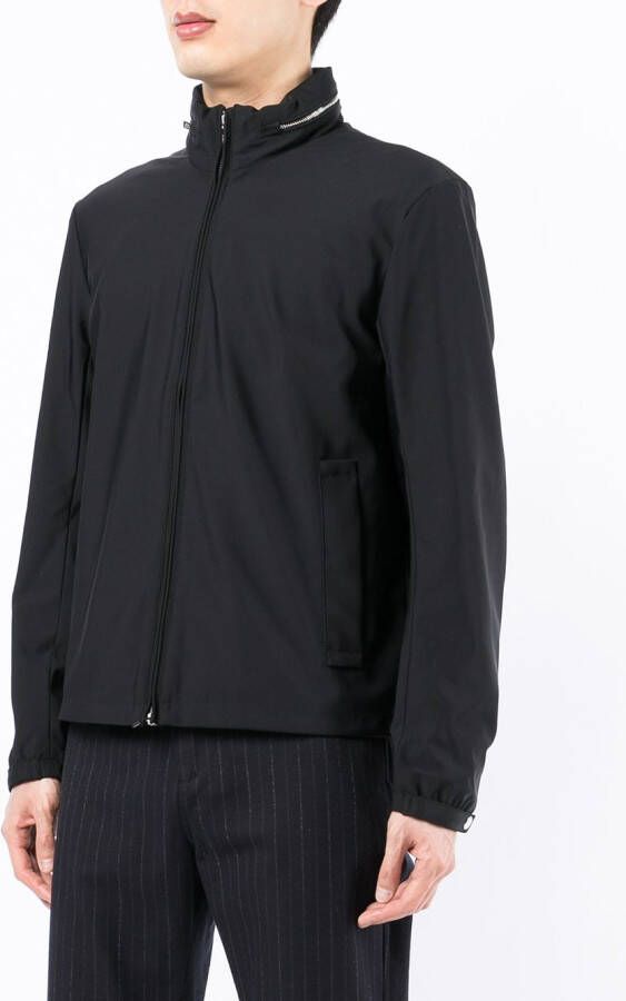 Emporio Armani Blouson met capuchon en rits Zwart
