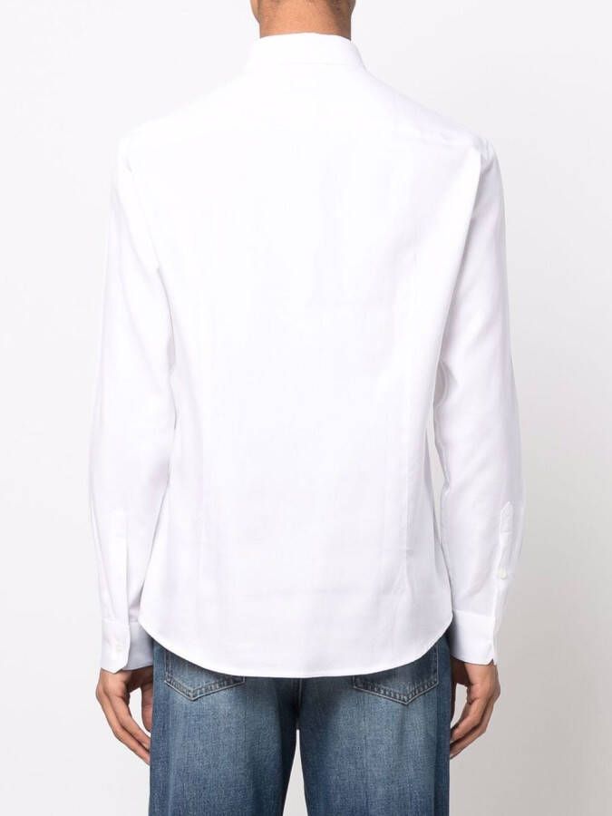 Emporio Armani Getailleerd overhemd Wit
