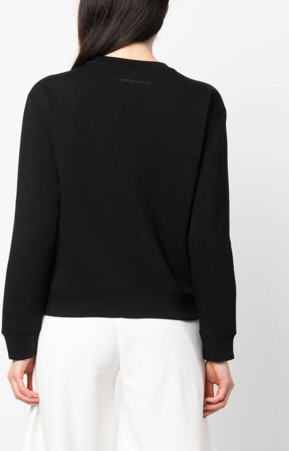 Emporio Armani Sweater met print Zwart