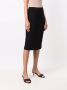 Emporio Armani High waist midi-rok Zwart - Thumbnail 3