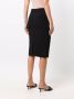 Emporio Armani High waist midi-rok Zwart - Thumbnail 4