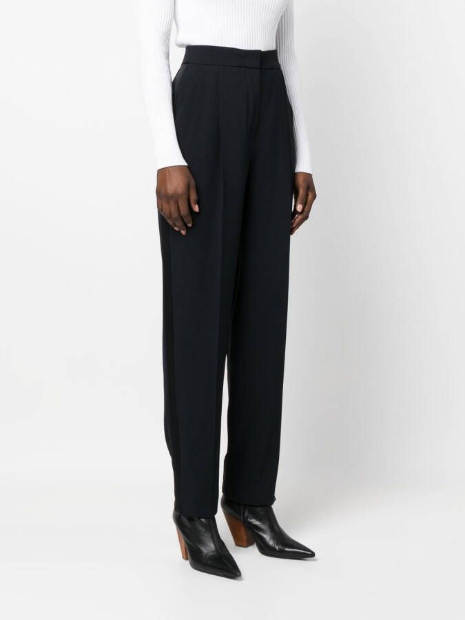 Emporio Armani High waist pantalon Blauw