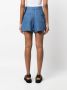 Emporio Armani High waist shorts Blauw - Thumbnail 4