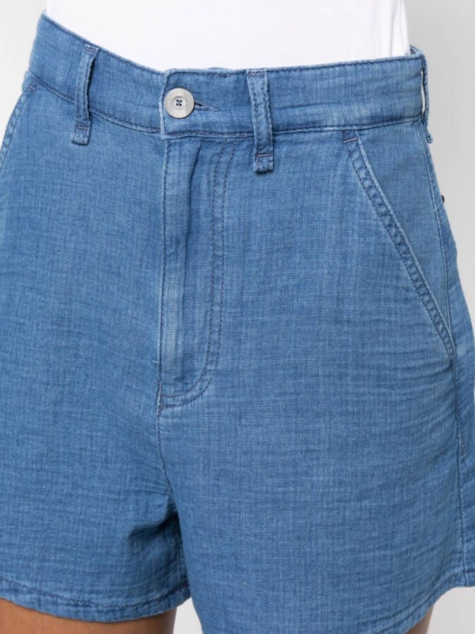 Emporio Armani High waist shorts Blauw