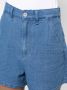 Emporio Armani High waist shorts Blauw - Thumbnail 5