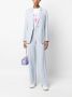 Emporio Armani High waist palazzo broek Blauw - Thumbnail 2